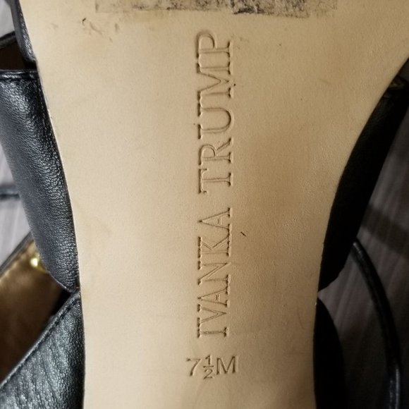 Ivanka Trump Black Strappy Heels - Picture 11 of 11